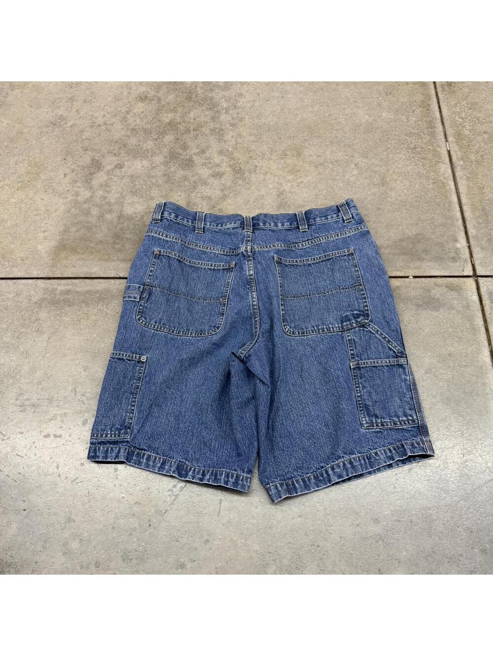 vintage basic editions relaxed baggy fit jean shorts jorts size 36